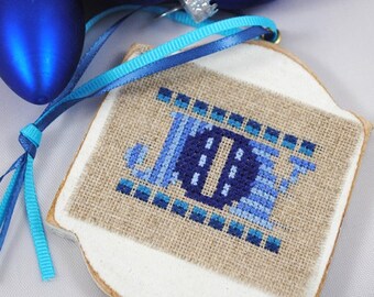 Christmas Cross Stitch JOY Ornament Instant Download PDF Pattern Chart Holidays Yule Counted Embroidery Design Chart X Stitch