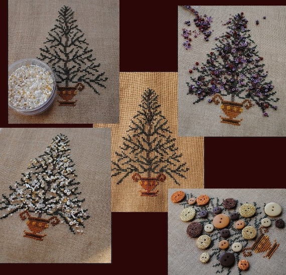 Cross Stitch Christmas Tree Instant Download Pdf Pattern Bead Etsy