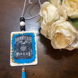 Car Air Freshener, Johnny Cash Aire Freshener, Country Music Car Air Freshener, Vintage Country Car Freshie