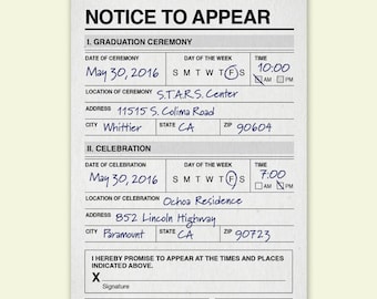 Police Citation Etsy