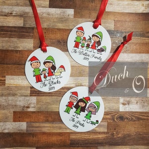 Customized Family Ornament (One Single (Single sided) Ornament)