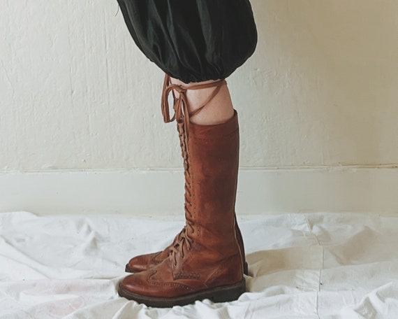 Cole Haan Classic Brown Leather Lace-Up Boots s-l400.jpg main image 4