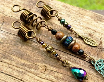 Hamsa Dread Beads, Loc Jewelry, Set of 3, Made to Order, Please Read Item Details