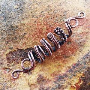 Oxidierte gewebte Kupfer Dread Perle, Perle, auf Bestellung, bitte lesen Sie Artikeldetails