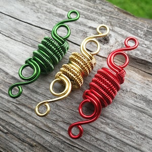 Woven Rasta Loc Jewelry, Dread Bead, Made to Order, Choose Your Bead, Please Read Item Details