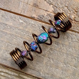 Crystal Loc-sieraden, dreadlockkraal, titaankwarts, op bestelling gemaakt, lees de itembeschrijving: