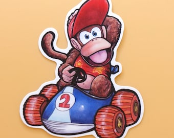 Vinyl Sticker Diddy Kong Racing