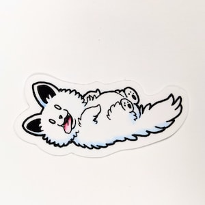 Water Proof Samoyed Shenanigans Stickers