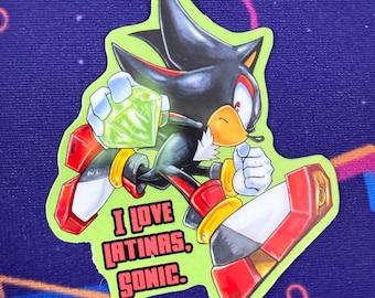 Waterproof Vinyl Shadow the Hedgehog Sticker