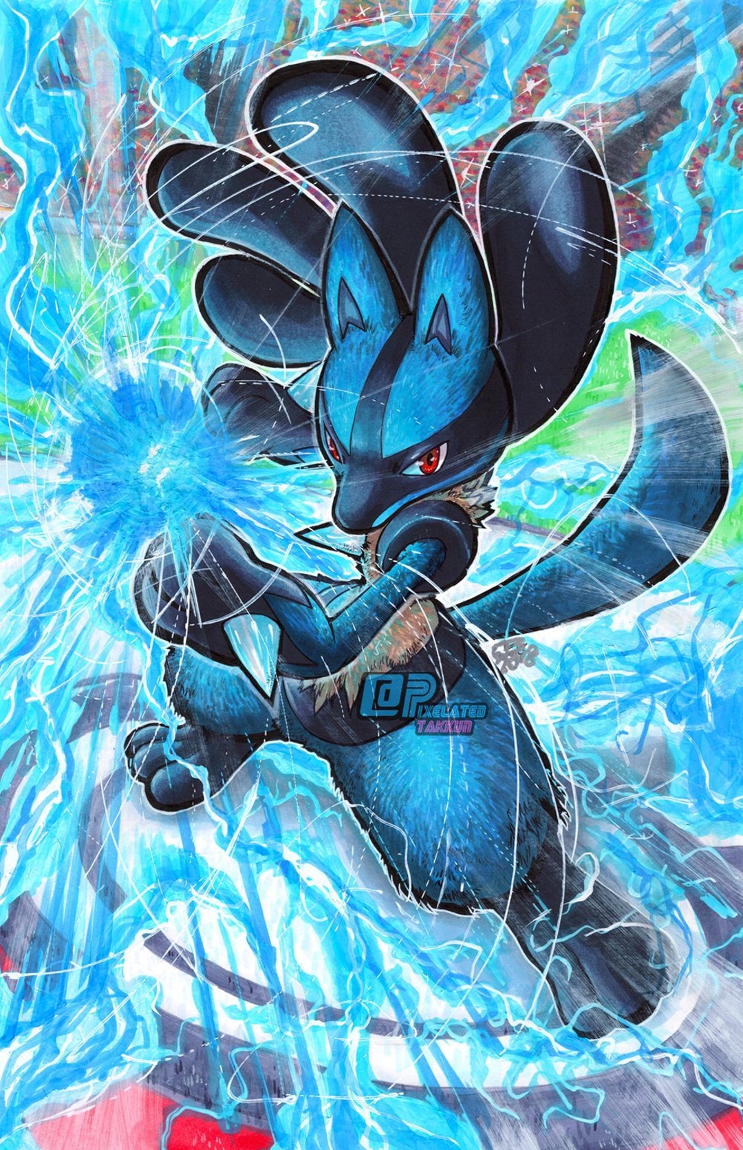 Download Pokemon Lucario Inside Arena Wallpaper