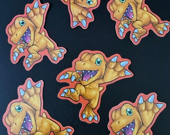 Water Proof Vinyl Sticker Agumon