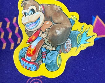Waterproof Vinyl Sticker DK Mario Kart World