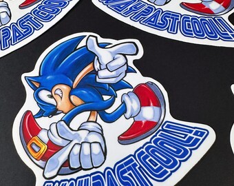 Vinyl Sticker Sonic Way Past Cool