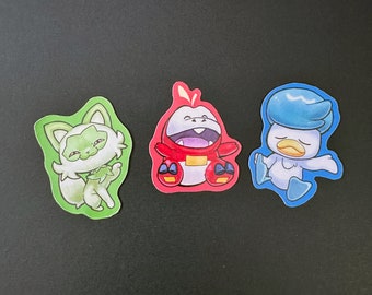 Vinyl Sticker Paldean Starters