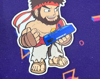 Waterproof Vinyl Sticker FGC Pals: Ryu