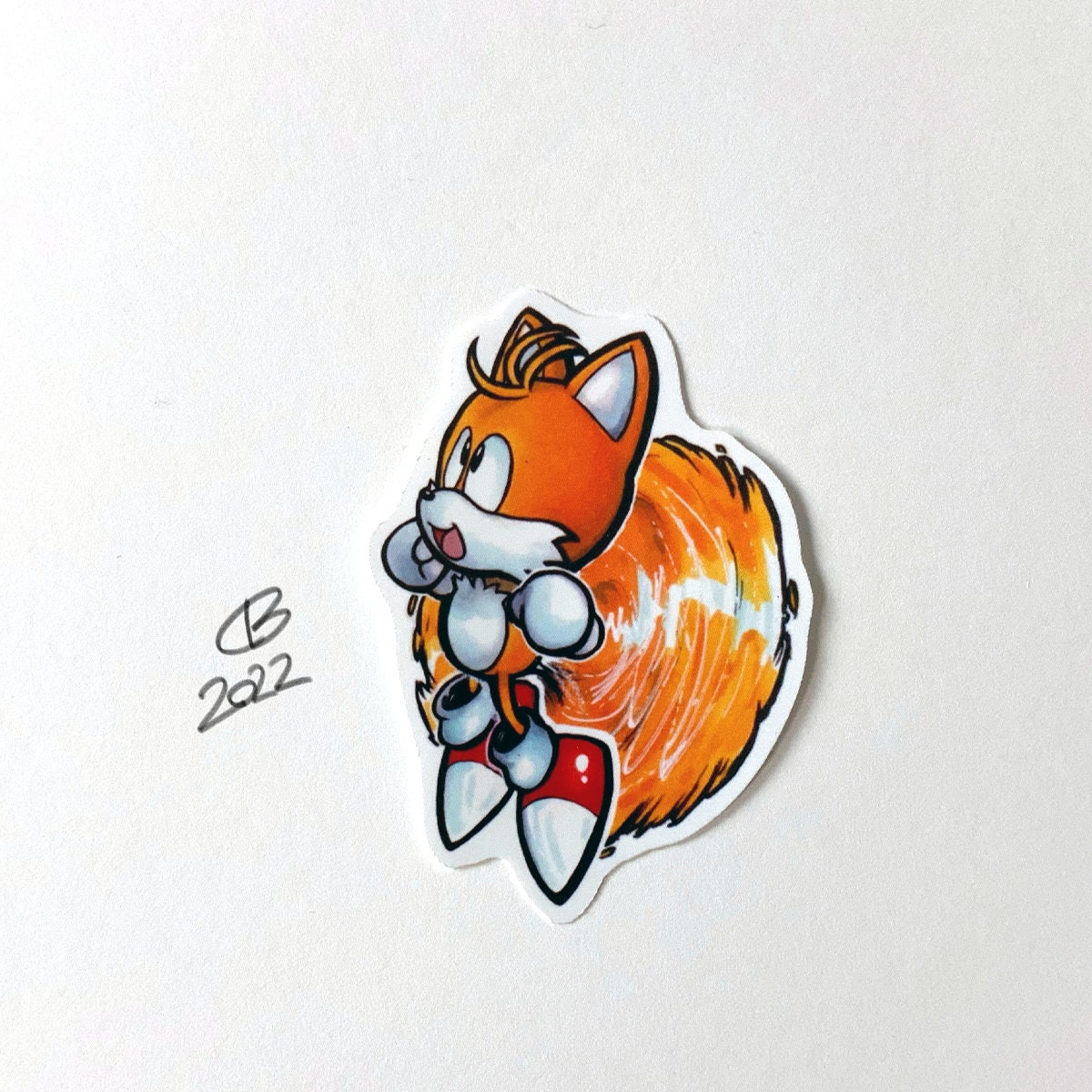 Tails Miles Prower Running Sticker - Tails Miles Prower Running