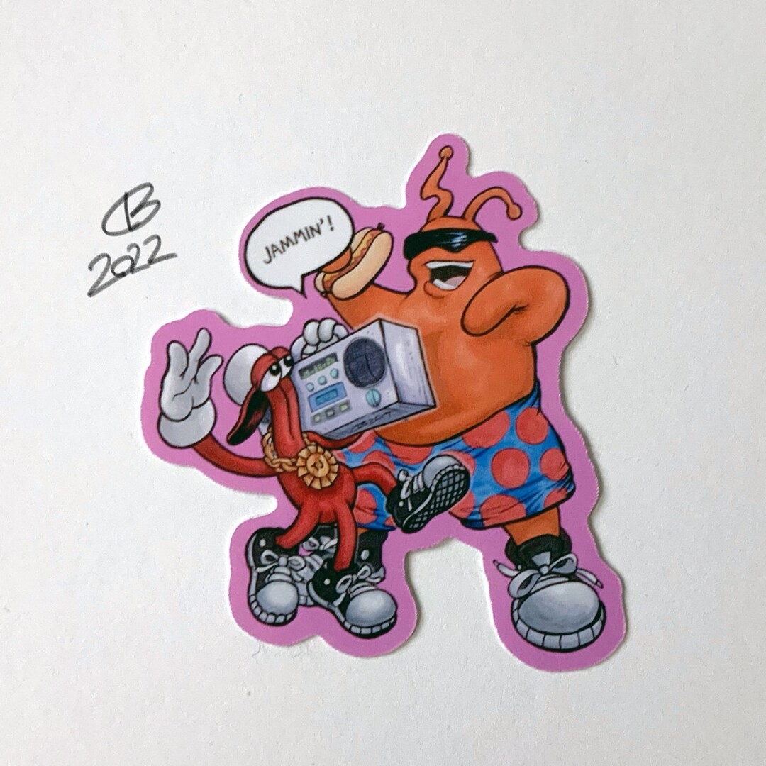 Water Proof Vinyl Sticker Toejam and Earl - Etsy