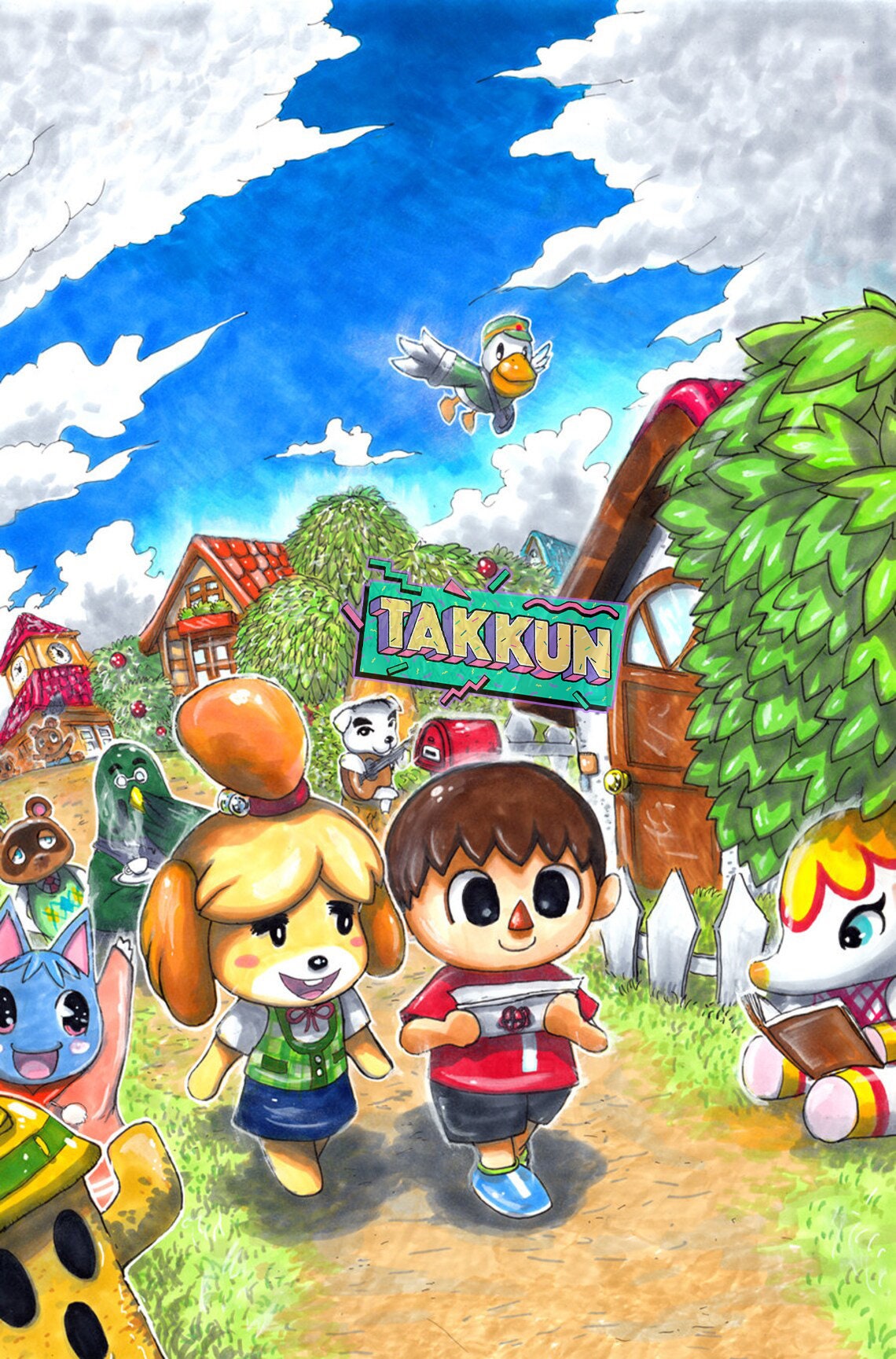 town tunes zelda animal crossing new leaf