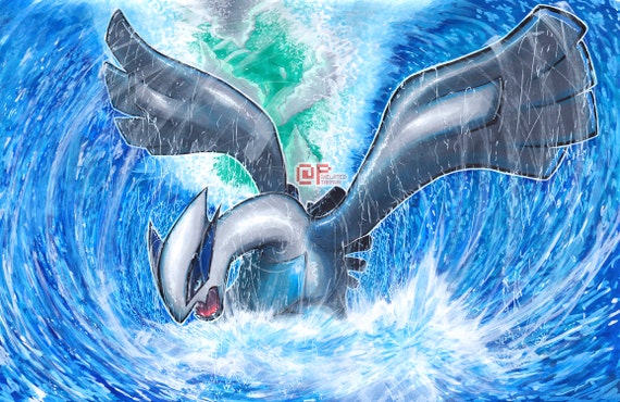 soul of the sea  Pokemon art, Pokemon drawings, Lugia