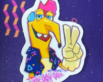 Waterproof Vinyl Sticker Ooh-ooh-ooh! Gwimbly Smiling Friends
