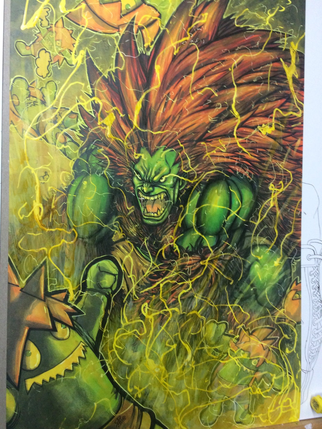 Super Street Fighter II - Blanka Art Board Print for Sale by pixel8tees