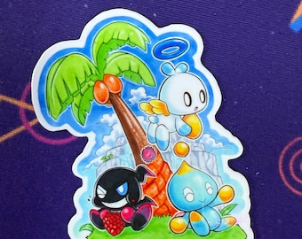 Waterproof Vinyl Sticker Chao Garden