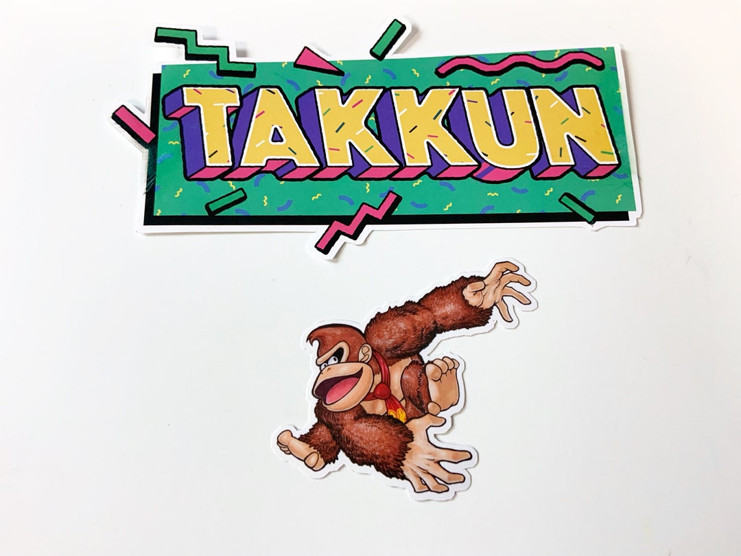 Water Proof Vinyl Sticker Donkey Kong - Etsy