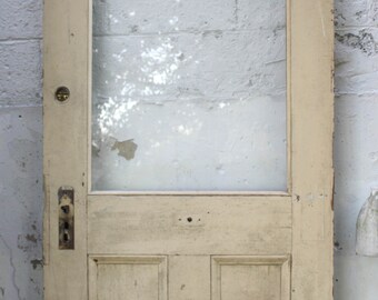 36x81 Antique Exterior Entry Oak Door Solid Wood Wooden