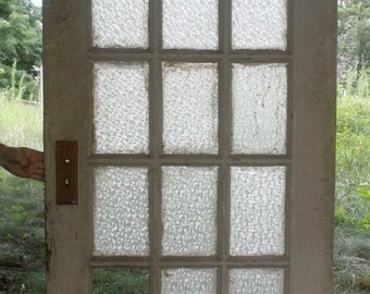 Old Wood Exterior Door 6 Pane Window 3 Panel Wood Window Etsy