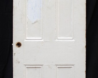 Antique Solid Wood Interior Door Recessed 4 Panel Building
