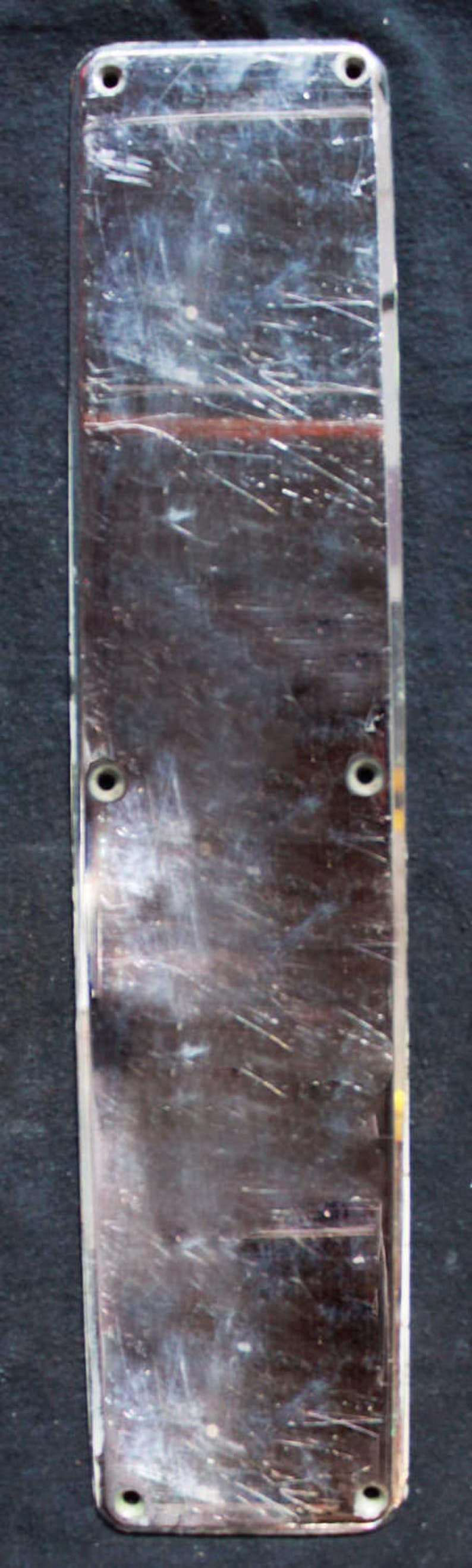 Solide Cast Laiton Porte Poussoir Plaque