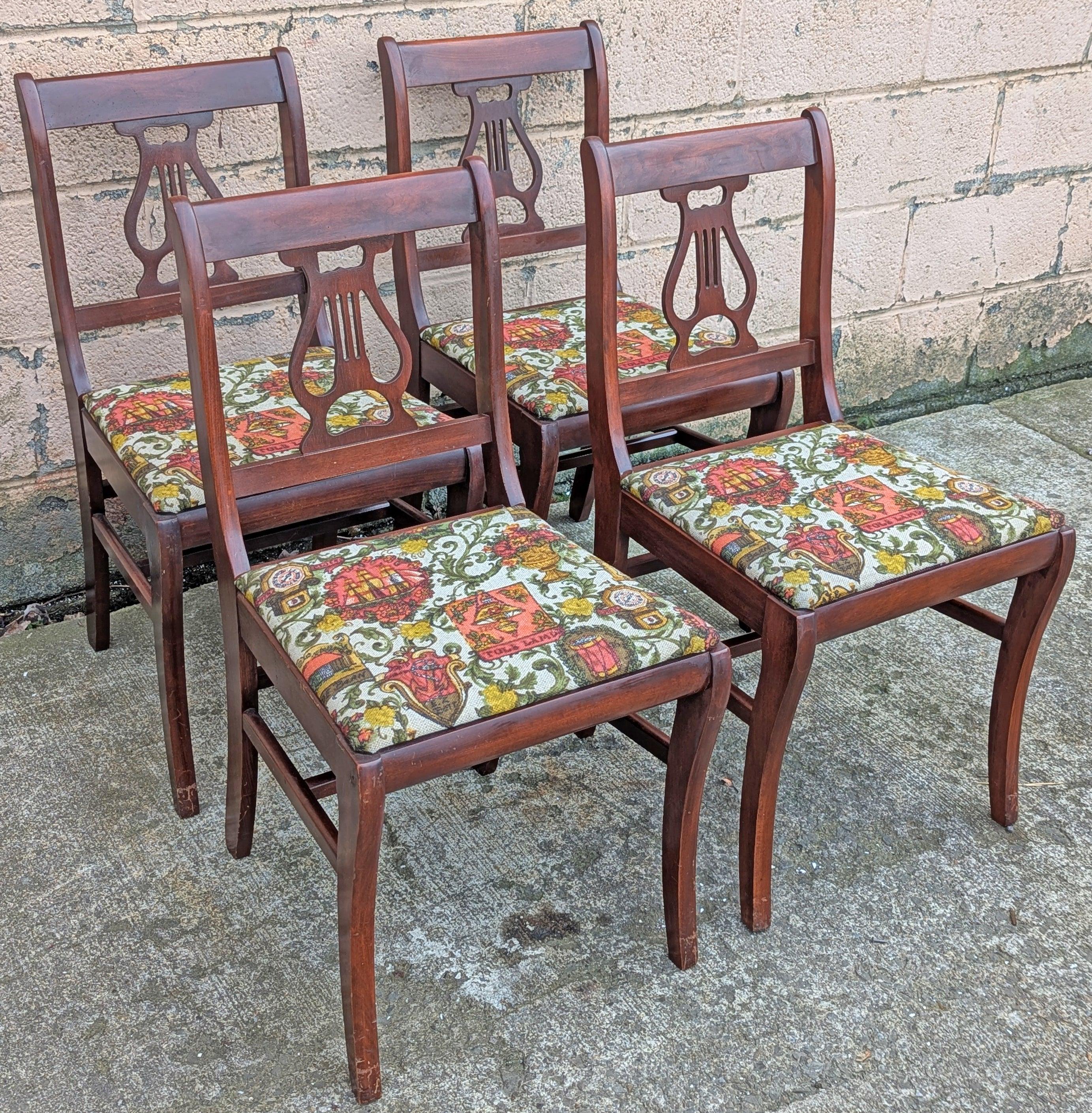 Lyre Back Chair - Etsy
