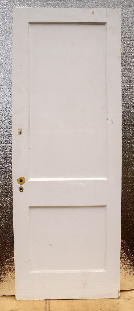 30 X84 Antique Vintage Arts Crafts Interior Solid Wood Wooden Door 2 Panel