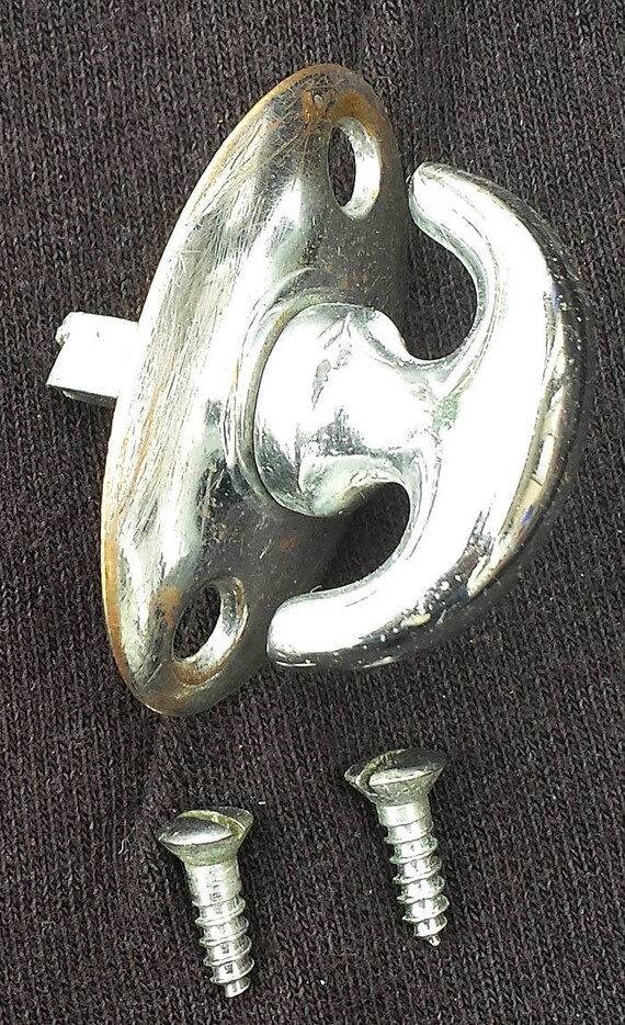 2 Available Clean Antique Vintage Chrome Brass Door Thumb Turn Etsy
