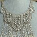 1920s GORGEOUS French Vintage ART DECO Glittering Beaded Applique Bib ...