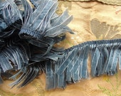 BEAUTIFUL Vintage 1920s Flapper Era Trim, Perfect For Dresses, Hats, Lampshades, Pin Cushion Dolls,Blue Art Deco Trim,Collectible Deco Trims