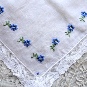 小物 1900s Hand Embroidery Handkerchief Antique 1800's Silk Hankie/handkerchief - Hand Embroidery on