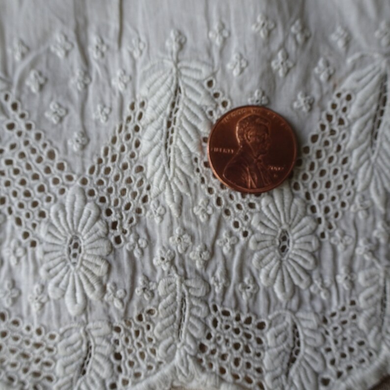 AMAZING Antique 19th Century Ayrshire Embroidery Work, Heirloom Sewing