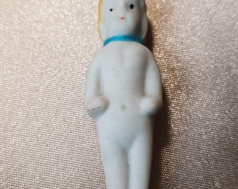 ADORABLE Muñeca pequeña antigua, tamaño casa de muñecas, muñeca Charlotte de Frozen, muñeca miniatura de porcelana, muñecas vintage coleccionables, miniaturas para casas de muñecas