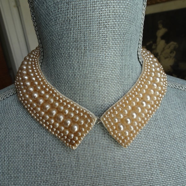 Pearl Collar Etsy