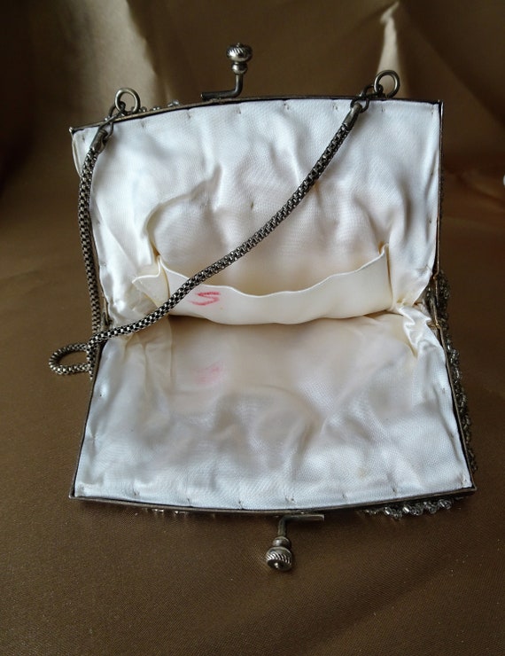 GORGEOUS Vintage 50s Evening Bag Purse, Stunning … - image 3