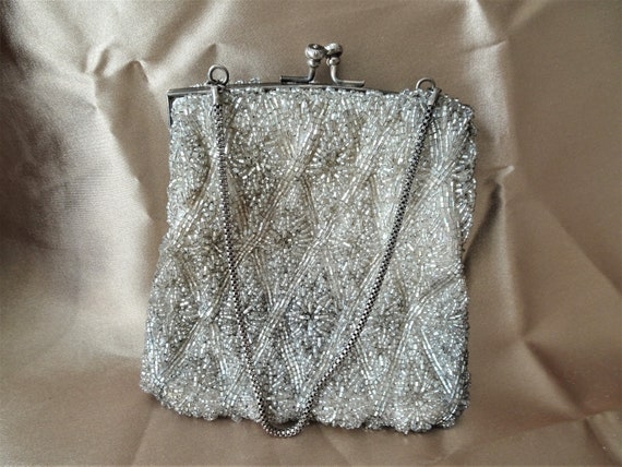 GORGEOUS Vintage 50s Evening Bag Purse, Stunning … - image 4