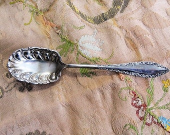 Lovely ORNATE Sugar Serving Spoon,Silver Plate,1847 Rogers Bros,Tea Time,Fine Dining Vintage,Silver Flatware,Replacement Silverware,Spoons