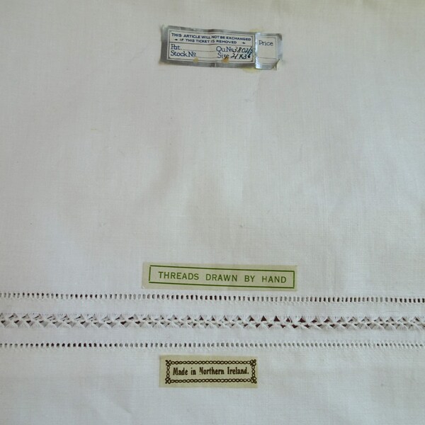 Vintage Irish Linen Pillowcase Etsy