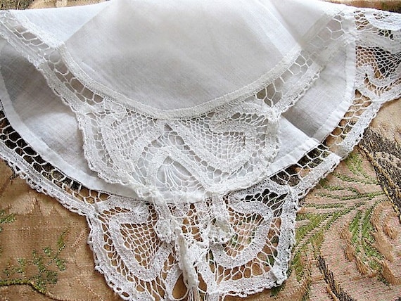 Battenburg lace handkerchiefs discount