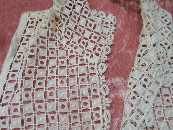 ANTIQUE LACE Chemisette,Dickey,Collar,Lace Dress … - image 2