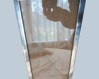 LOVELY Antique English Sterling Silver Tall Photo Frame,Easel Back Table Top Picture Frame,Elegant Tall Frame,Vintage Silver Frames