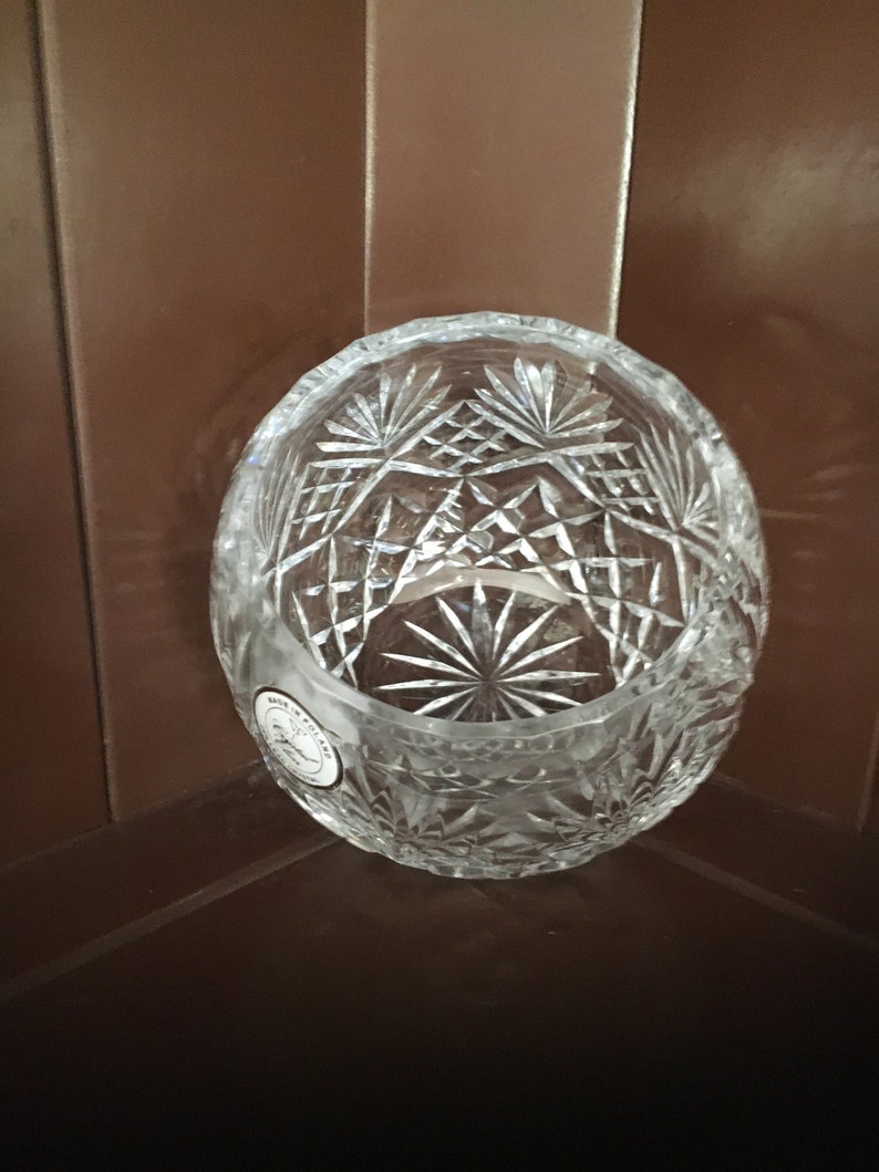 Crystal Clear 24% Lead Crystal Bowl Made In Poland. | Etsy 24 Lead Crystal Bowl Made In Poland