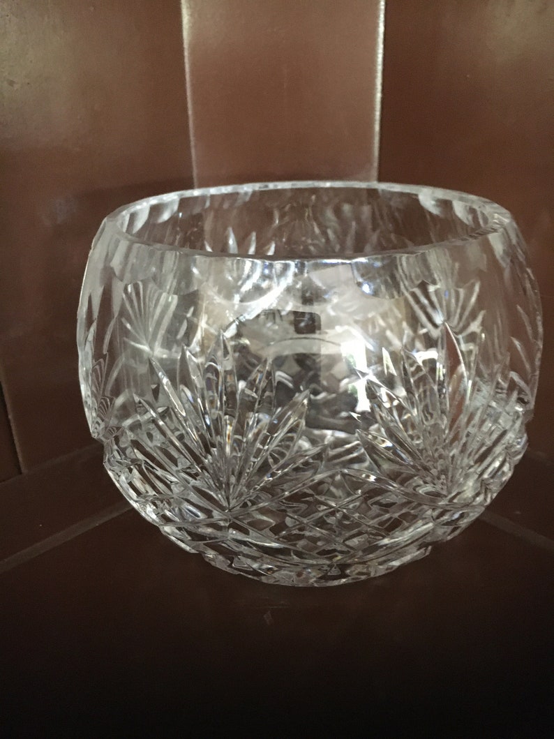 Crystal Clear 24 Lead Crystal Bowl Made In Poland. Etsy
