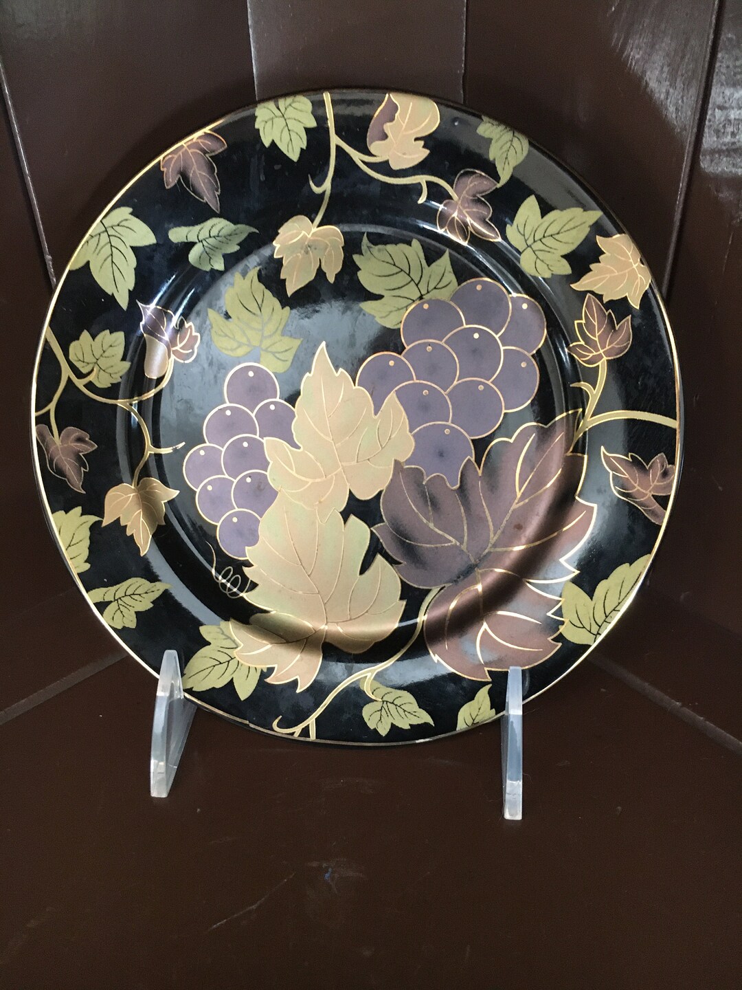 Yamasen Japan Porcelain Gold Collection 4 Plates 24 CT Gold Etsy